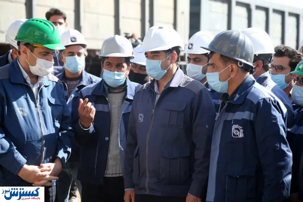 شروع بارگیری محصول گندله سازی بافق