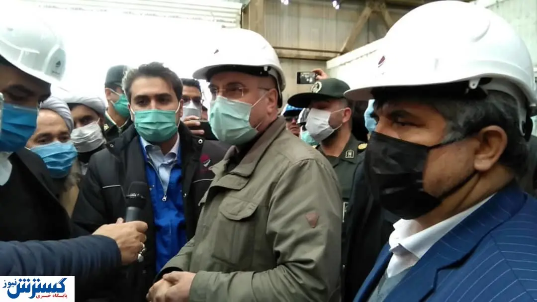 بازدید قالیباف از کارخانه صبانور