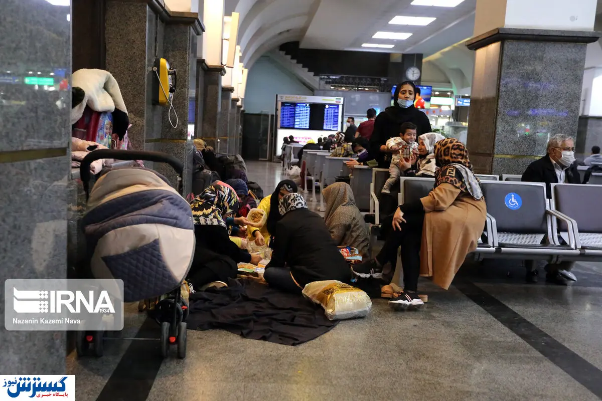 تصاویر/ مسافران ایستگاه کرونا در راه‌آهن تهران