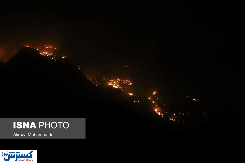 آخرین وضعیت آتش سوزی در بوستان ولایت/فیلم