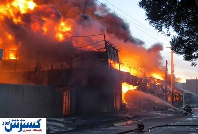 انبارهای فولاد خوزستان طعمه حریق شد
