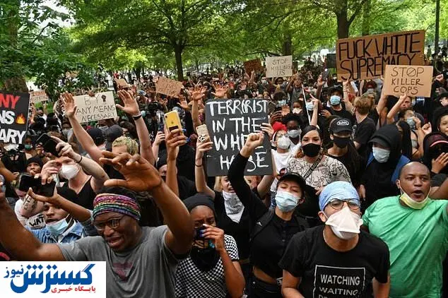 اروپایی‌ها در حمایت از سیاهپوستان آمریکایی دست به تظاهرات زدند+فیلم