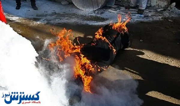 یک جانباز خودسوزی کرد!
