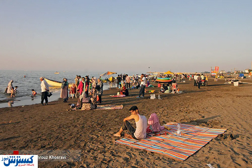 تصاویر/ وضعیت سواحل مازندران قرمز شد