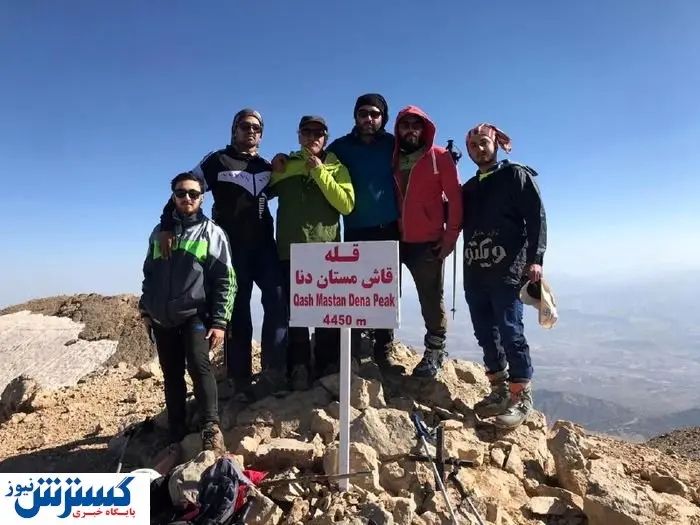 صعود با اسکی به بلندترین قله دنا