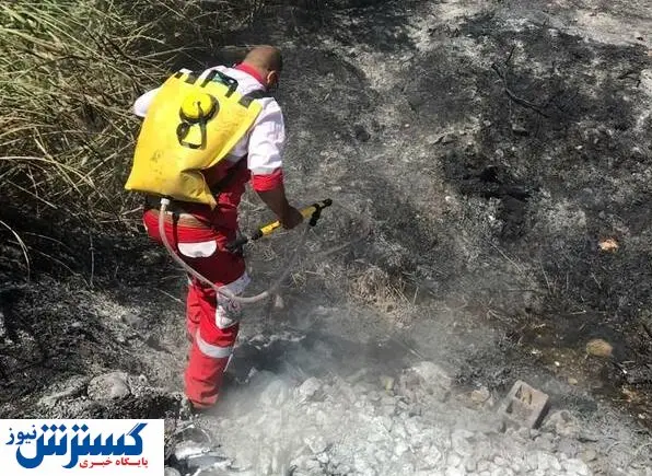 فوت امدادگر هلال احمر در جدال با حریق جنگل‌های زاگرس