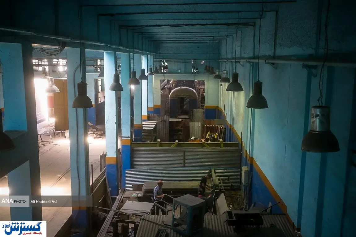 تصاویر / تعمیر واگن‌های قطار در دانشگاه