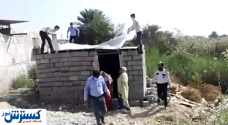 سپاه برای زن بندرعباسی خانه می سازد