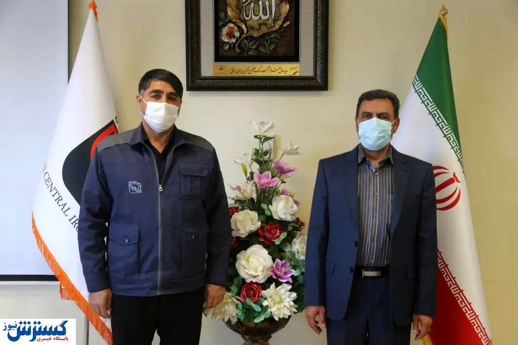 دیدار مدیر توزیع برق بافق با مدیرعامل سنگ آهن