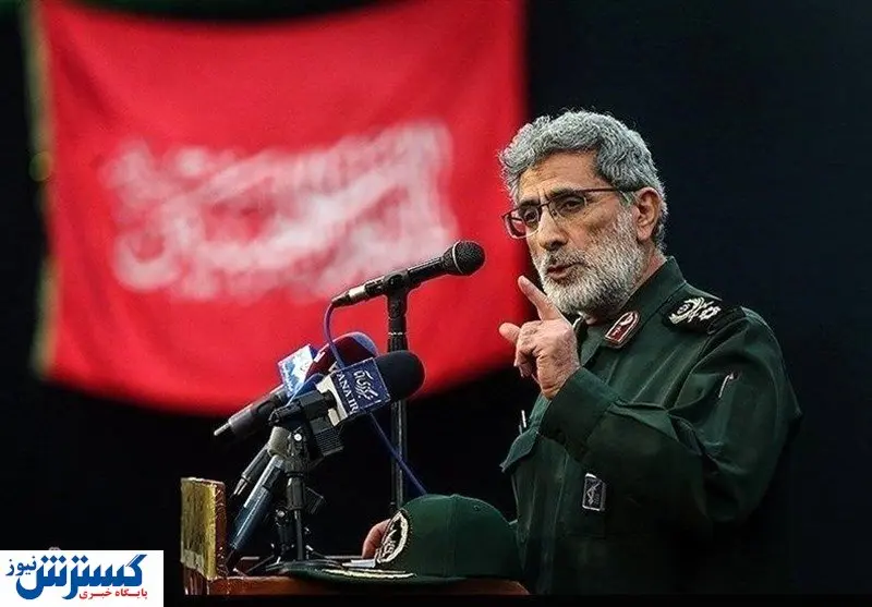 سردار قاآنی بدون لباس نظامی در مراسم تشییع سفیر ایران + عکس