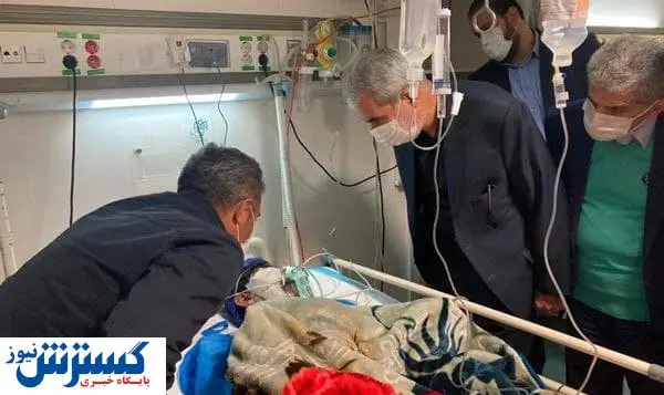 عیادت وزیر آموزش و پرورش از دانش آموز مصدوم + عکس