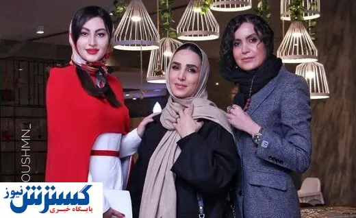 خانم بازیگر با لباس جیغ قرمز به اکران خصوصی رفت!+عکس