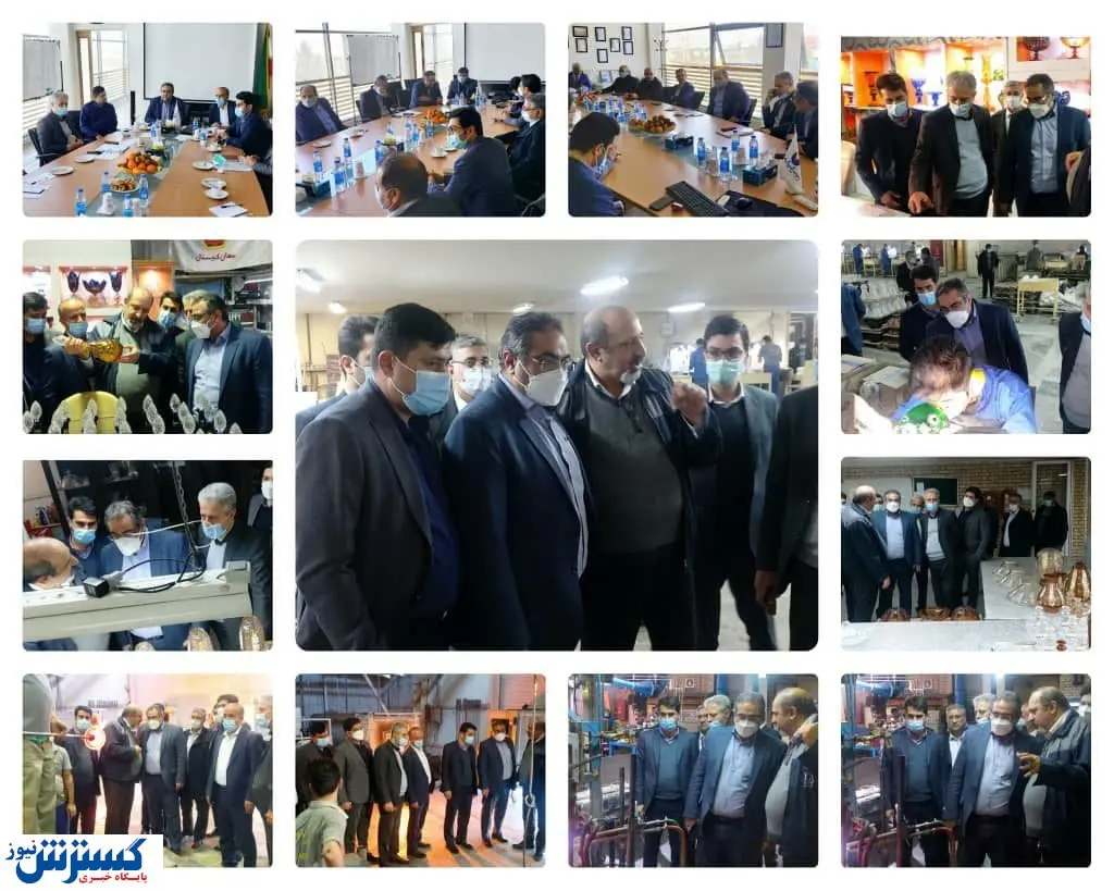 بازدید صادقی از شهرک های صنعتی تهران