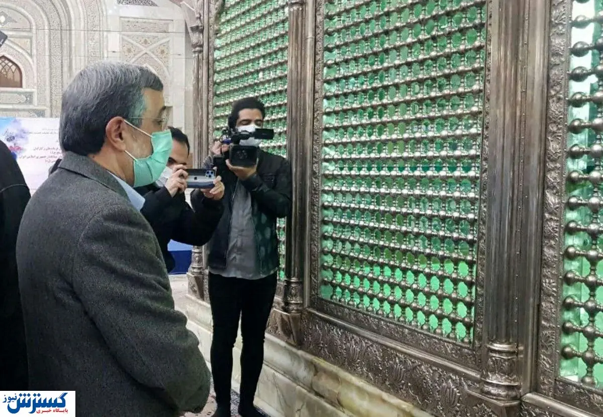 تجدید میثاق احمدی نژاد با امام راحل/ سیدحسن به استقبال نرفت + عکس