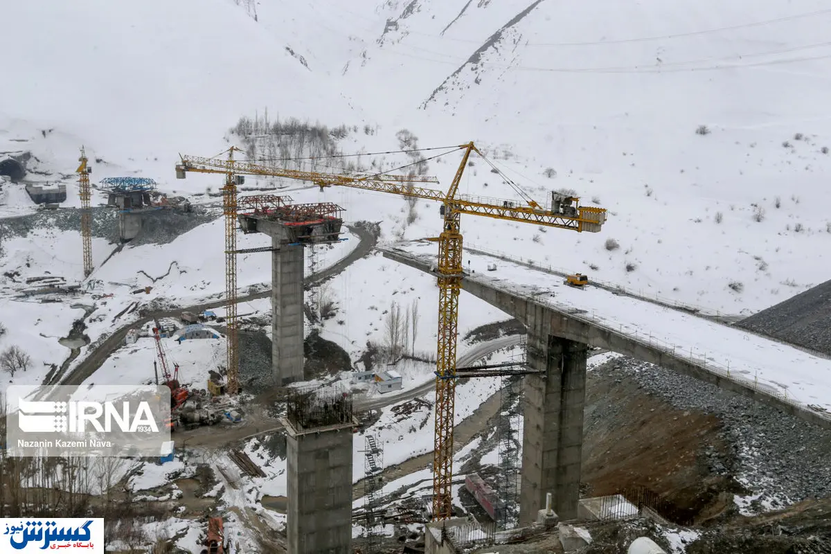 تصاویر/ بازدید از عملیات اجرایی آزادراه تهران-شمال