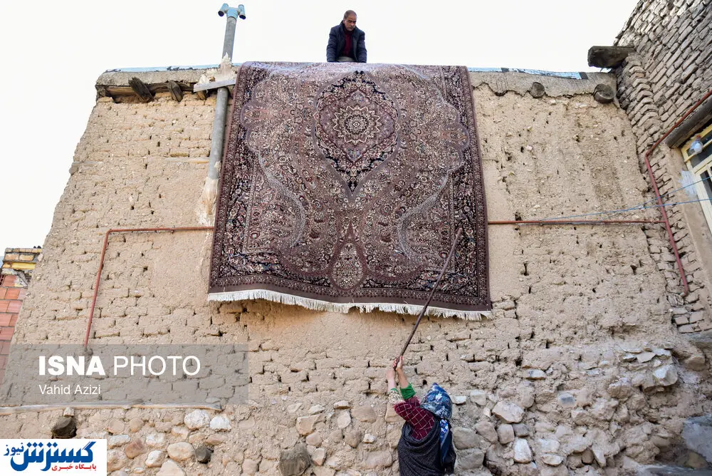 تصویر/ رسم کهن «خانه تکانی» در خراسان شمالی