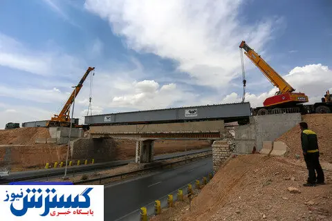 افتتاح پل روگذر خط راه آهن فولاد سبا