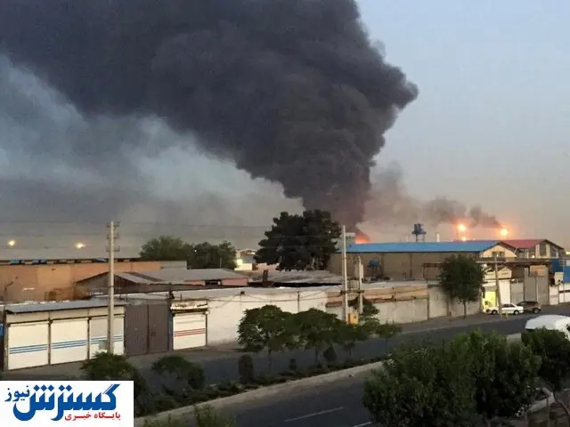 فوری / آتش سوزی گسترده در جاده مخصوص