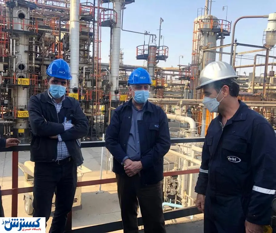 بازدید مدیر عامل شرکت نفت ایرانول از اورهال پالایشگاه روغن سازی تهران