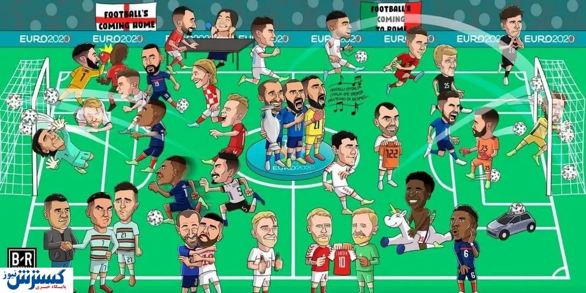 علی دایی در یورو ۲۰۲۰ سوژه شد / عکس