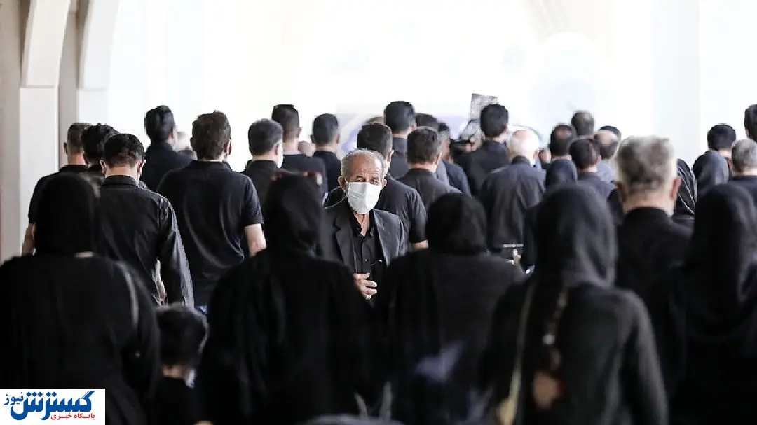 ازدحام وحشتناک مقابل غسالخانه بهشت زهرا!