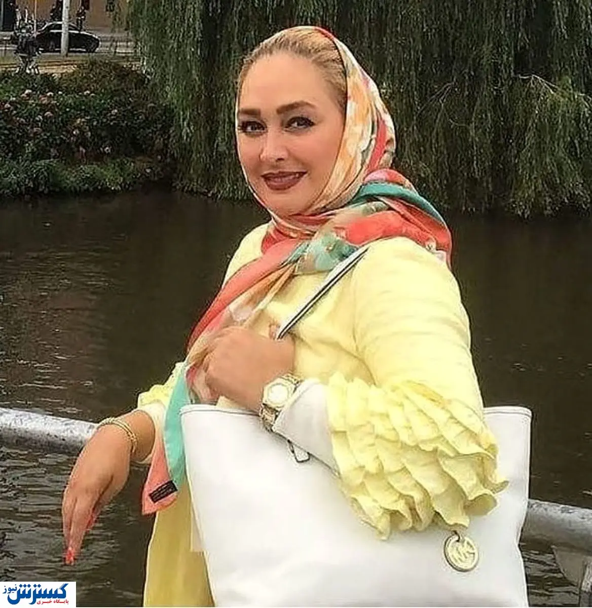 تیپ  الهام حمیدی با آرایش غلیظ+عکس