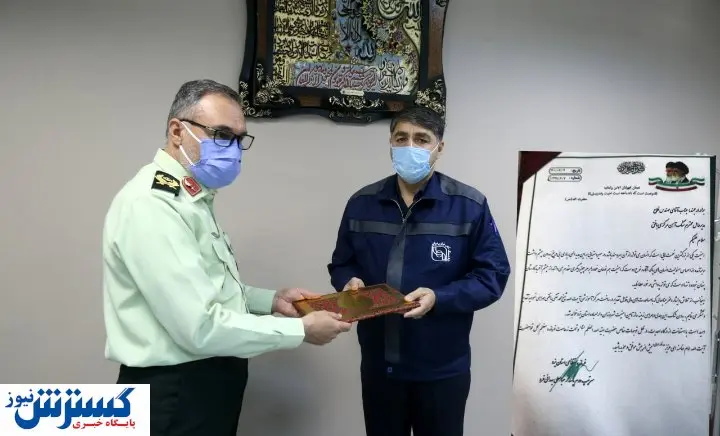 قدردانی فرمانده انتظامی یزد از مدیرعامل سنگ آهن بافق
