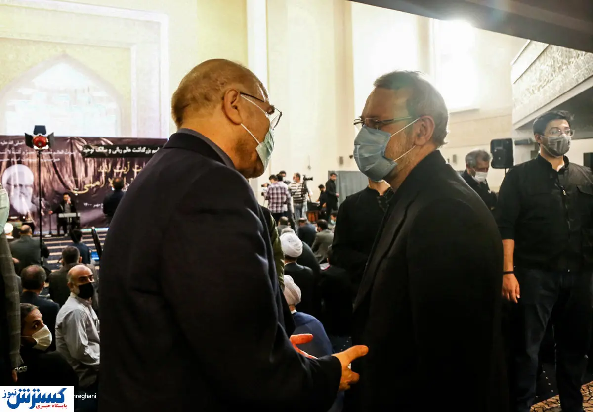 گفت‌وگوی علی لاریجانی با قالیباف + عکس