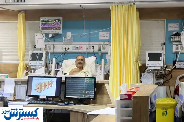 تشکر مهران غفوریان از مردم روی تخت بیمارستان