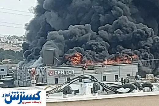 پست برق بندرعباس دچار حریق شد + عکس