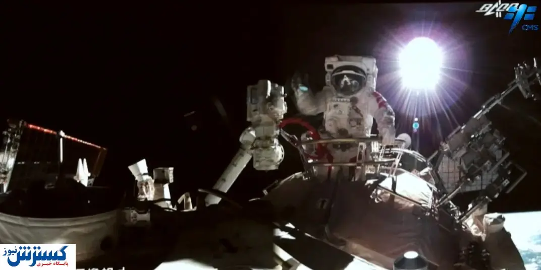 پیاده روی این زن در ایستگاه فضایی+ عکس