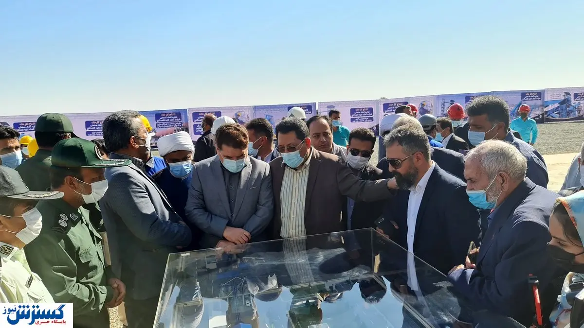 کارخانه آهک صنعتی قلعهگنج افتتاح شد + تصاویر