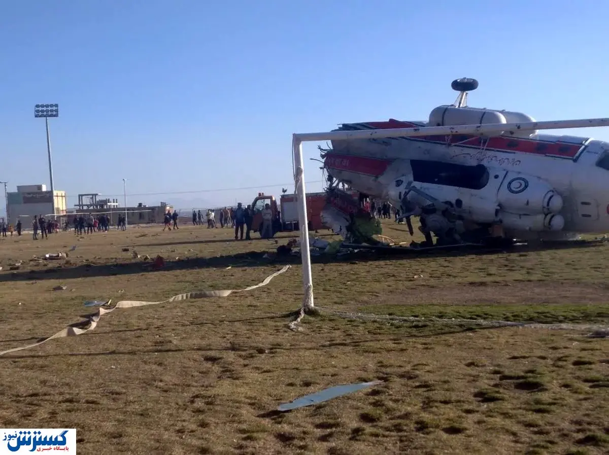 جزئیات مهم از سقوط بالگرد حامل وزیر وزرش + فیلم