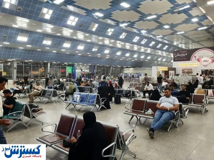 گرد و غبار، مسافران ایرانی را در فرودگاه عراق اسیر کرد