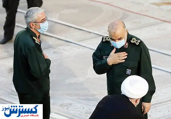 خوش و بش روحانی و سردار سلامی + عکس