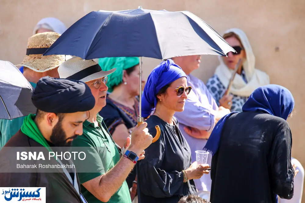 تصاویر/ حضور گردشگران خارجی در مراسم محرم یزد
