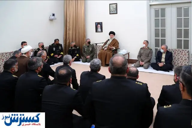 دیدار فرماندهان و مسئولان نیروی دریایی با رهبر انقلاب