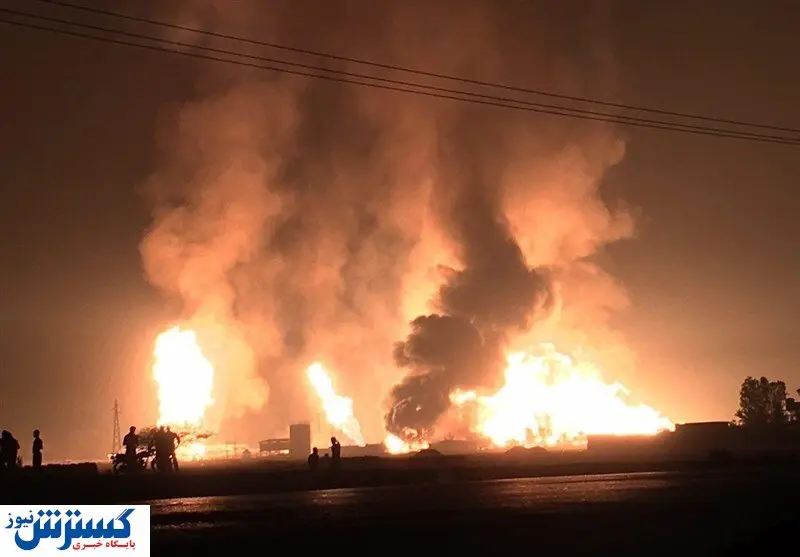 انفجار تروریستی در خط لوله گاز بروجن /حریق مهار شد؟