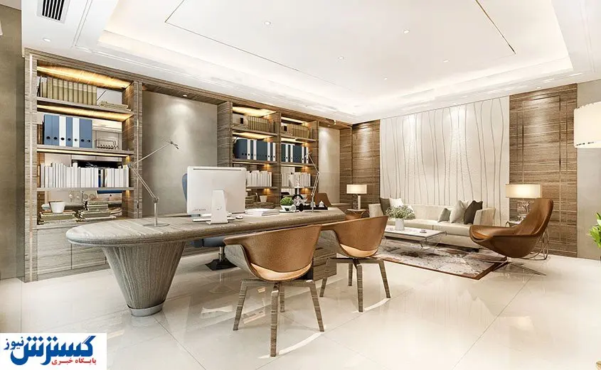 نکات مهم چیدمان و طراحی دفتر مدیریت لاکچری