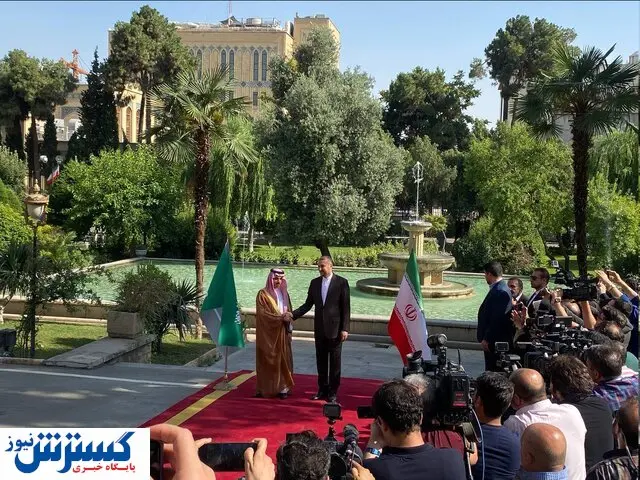 استقبال رسمی عبداللهیان از وزیر خارجه عربستان