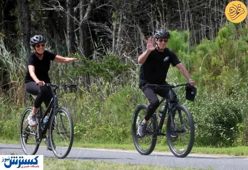 جو بایدن و همسرش در تعطیلات + فیلم