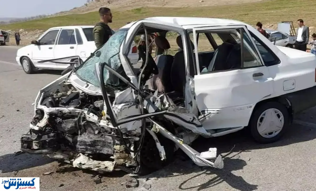 تصادف وحشتناک پراید با خاور + آمار کشته و زخمی