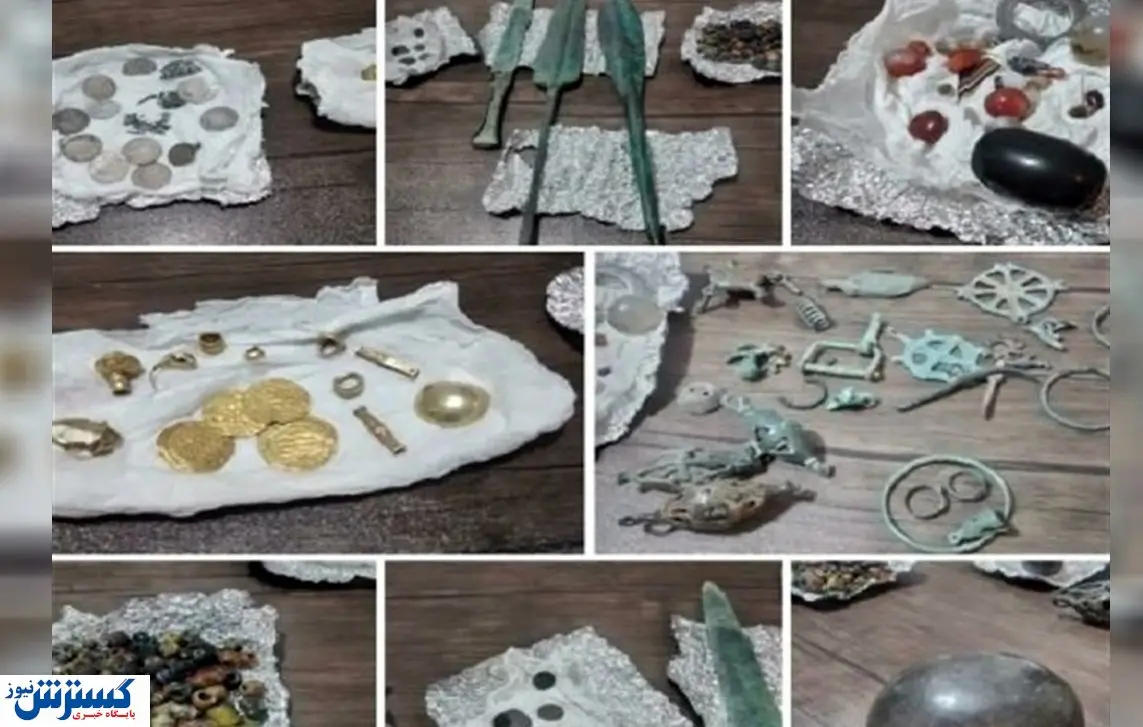 کشف  ۲۹۸ عدد شئ عتیقه مربوط به دوره اشکانیان