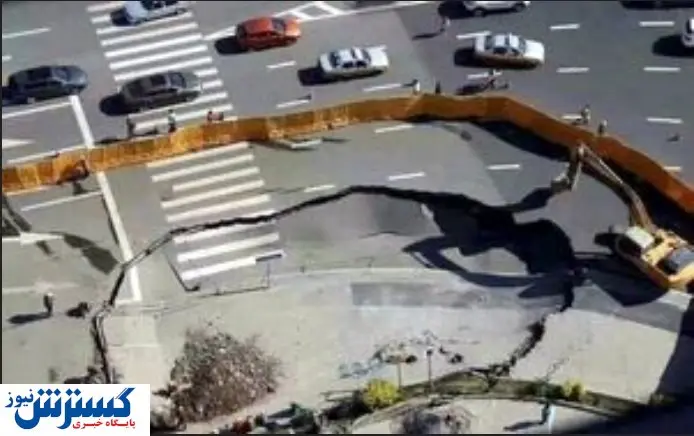 نیمی از بزرگراه آزادگان در پهنه فرونشست