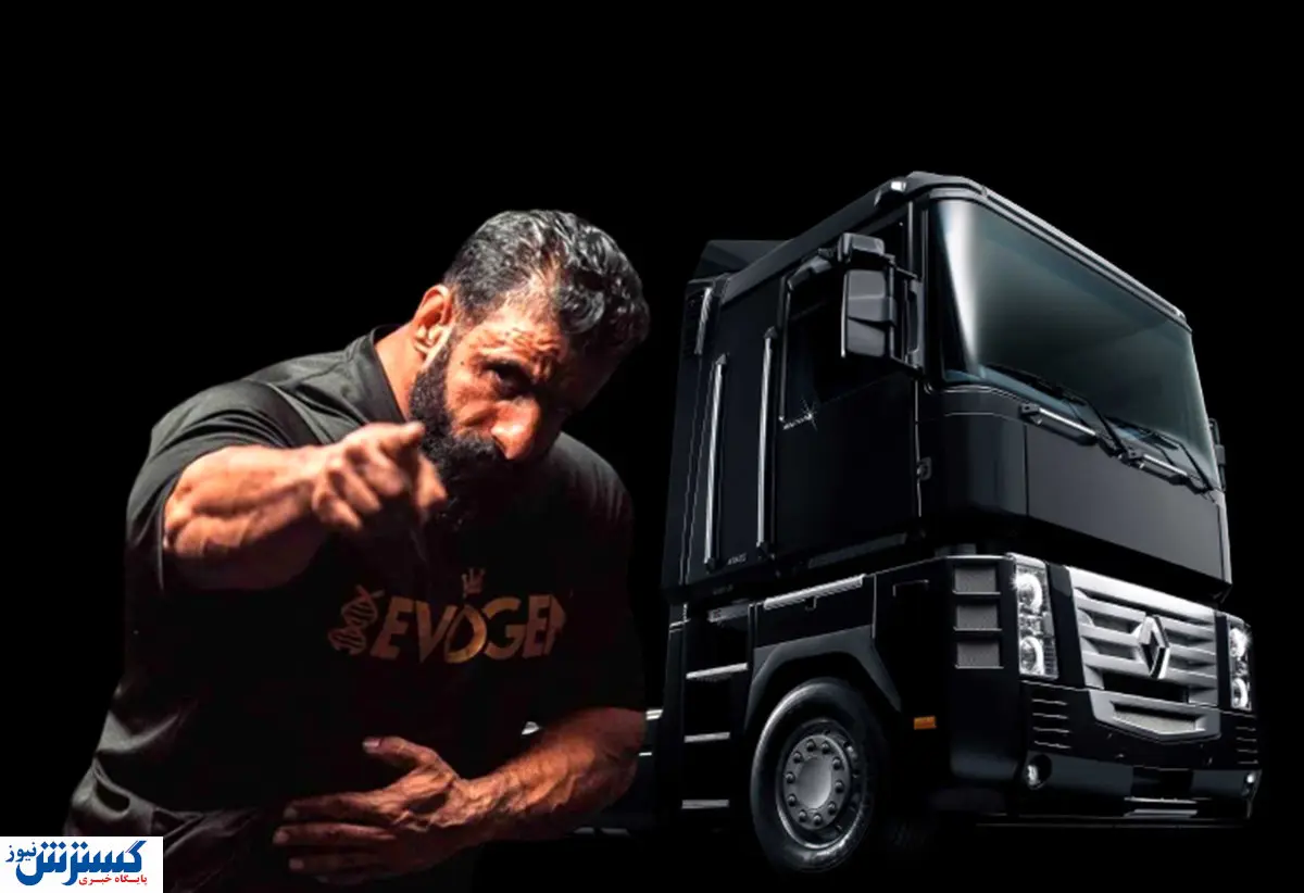 خودروهای لوکس هادی چوپان را ببینید / غول بدنسازی سوار بر ماشین سنگین