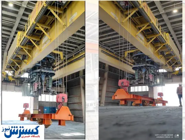 ساخت شاهین انتقال سوپر استراکچر دیگ های سالن احیاء شرکت آلومینای ایران