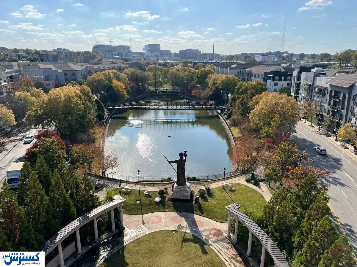 رونمایی از تندیس کوروش کبیر در آتلانتا