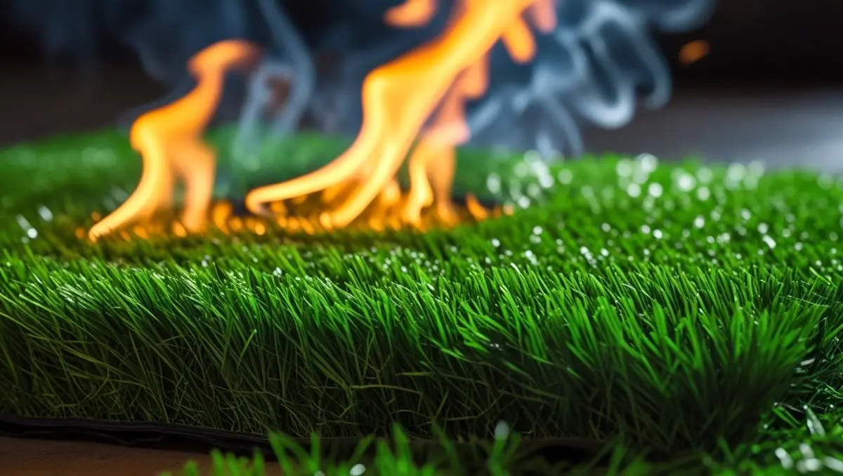 آیا چمن مصنوعی آتش میگیرد؟