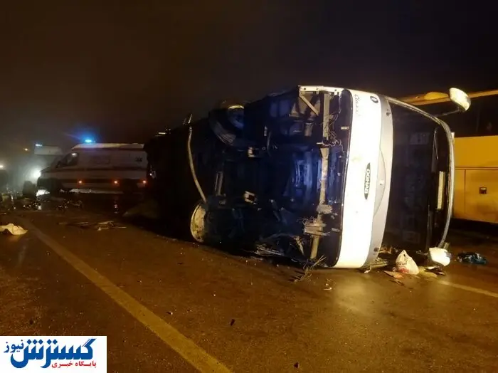 واژگونی مرگبار اتوبوس در جاده شوش به اهواز | تلفات حادثه چقدر بود؟