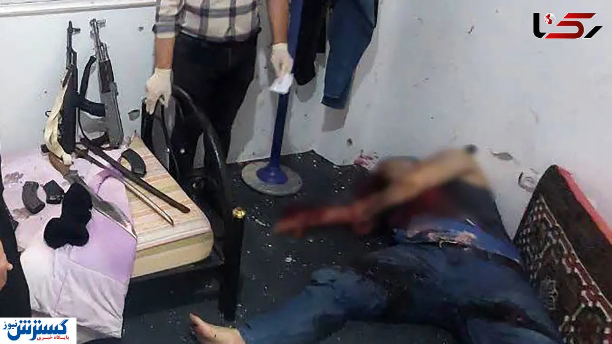 هلاکت سارق مسلح در درگیری با پلیس چالوس | یک مامور انتظامی به شهادت رسید + عکس